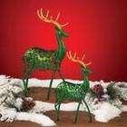 DecoFlair Metal Classic Green Reindeer   Small