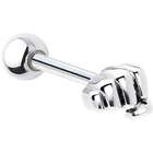 Body Candy Stainless Steel Lips Barbell Tongue Ring