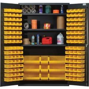  48 Wide Welded Storage Cabinet with 137 Ultra Bins Bin 