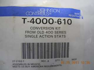 JOHNSON CONTROLS T 4000 610 CONVERSION KIT FROM OLD 400  