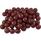 CMI Club Pack of 60 Cranberry Red Shatterproof Christmas Ball 