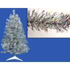   Pre Lit Silver Artificial Sparkling Christmas Tree   Clear Lights