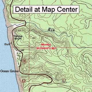  USGS Topographic Quadrangle Map   Moclips, Washington 