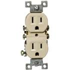 Morris Products Standard Duplex Receptacle Ivory 15A 125V