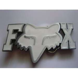  FOX RACING Belt Buckle Motocross White letters y 