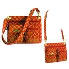   French Country Red Mosaic Quilted Crossbody Bag   Fall 2007 #MB02899