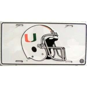  LP   861 Miami Hurricanes (Helmet) License Plate   2098 