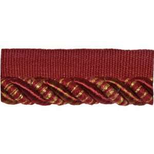    Fabricut Cabachon Ruby 160411 Cord With Tape