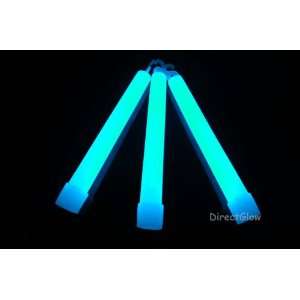  25  6 Inch 15mm White Tinted Blue Glow Stick Necklace W 