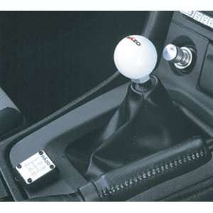 Shift Knob universal; manual transmission; ball shaped handle; white 