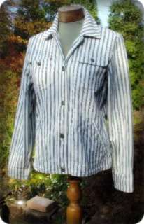   Nautical Ralph Lauren Denim Striped Jacket LRL 067 Lauren Jean Company