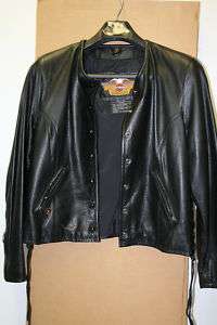 Harley Davidson Black Leather Jacket Size XL  