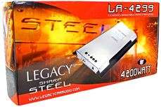 Legacy LA 4299 4200 Watt 2 Channel Bridgeable Car Audio Amplifier Amp 