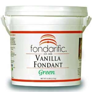 Fondarific Vanilla Green Fondant, 5 Pounds  Grocery 