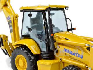 KOMATSU WB146 BACKHOE LOADER WITH ATTACHEMENTS 1/50 BY FIRST GEAR 50 