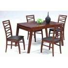 Chintaly Cheri Dining Table in Dark Oak with Extension