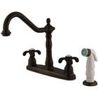 DDI French Country Kitchen Faucet With Brass Sprayer Oil Rubbed Bronze 