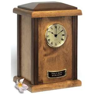  Autumn Clock Tower Wood Cremation Urn