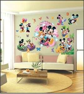   WALL STICKERS, HUGE SET OF STICKERS, MICKEY AND MINNIE MOUSE  