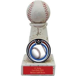   Award Trophies ECLIPSE Custom Baseball MYLAR/RED PLATE 6 Sports