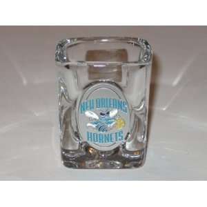 NEW ORLEANS HORNETS Team Logo SHOT GLASS with Pewter Logo  