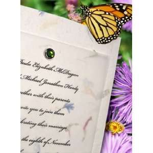  Wedding Invitations Kit Handmade Bouquet Petal Paper and 