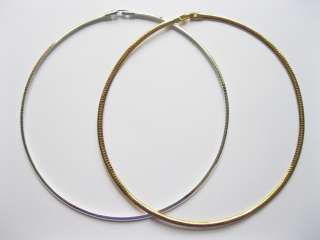 New 16 Silver & Gold 4mm Omega Choker Collar Necklaces  