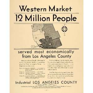  1930 Ad Industrial Los Angeles Chamber Commerce   Original 