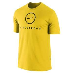  Mens LIVESTRONG Dri FIT Cotton Tee   Yellow Sports 