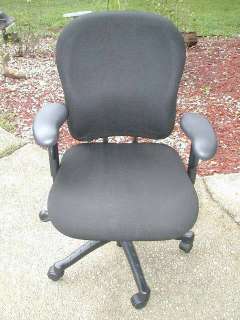   Adjustable Ergonomic Office Desk Task Chair black fabric, pick up only