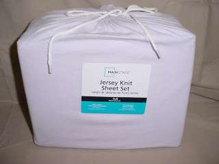 Jersey Knit Sheet Set, Full Size, Soothing Lilac   New  