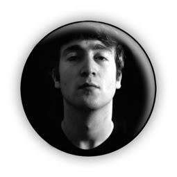 John Lennon Portrait 1 Pin Button Badge (60s Beatles)  
