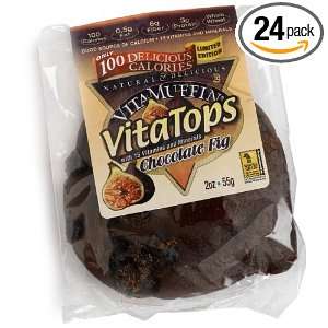 Vitalicious VitaMuffin VitaTops, Chocolate Fig, 2 Ounce Packages (Pack 