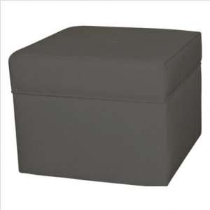    Skyline Furniture 39 5 (Black) Storage Cube Ottoman in Black Baby