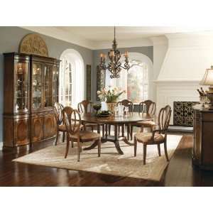  7 pc Kentwood Round Pedestal Dining Table Set by Universal 