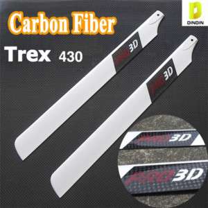 CARBON 430mm Main Blade for RC T rex 500 Helicopter  