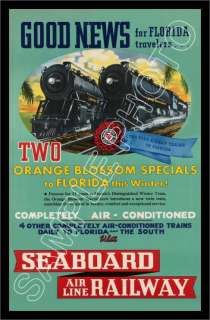Orange Blossom Special Poster Florida 1936 Seaboard RR  