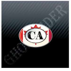  Canada Oval Flag CA Maple Leaf Car Trucks Sticker Decal 