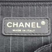 CHANEL Glazed Leather PORTOBELLO Tote Bag Black Beige  