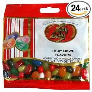 Jelly Belly Fruit Bowl Flavor Jelly Beans, 3.25 Ounce Bags (Pack of 24 