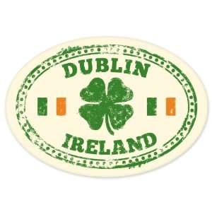  Dublin Ireland travel vinyl window bumper suitcase sticker 
