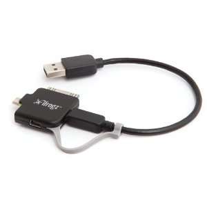 com iFrogz Triple Play Apple 30 pin, Micro USB, and Mini USB Charging 