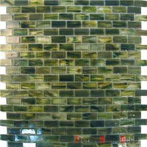 1SF   Green Recycle Glass Mosaic Tile backsplash Kitchen wall sink 