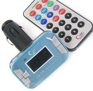 Car  Player USB Wireless FM Transmitter Blue #8432  