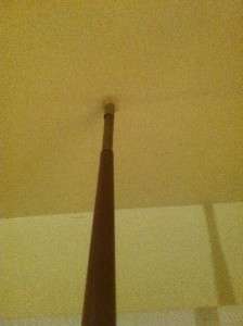 Vtg 50s Mid Century Tension Floor Pole Lamp 3 Metal Cone Shade Eames 