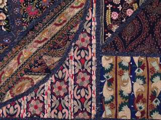 Spectacular, brilliant Rare Kashmir Embroidery Patchwork Indian 