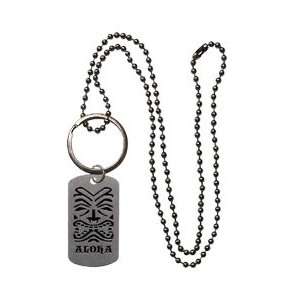  Dog Tag Necklace / Key Chain / Aloha Tiki