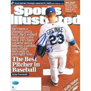 Zack Greinke Autographed Sports Illustrated Magazine (Kansas City 