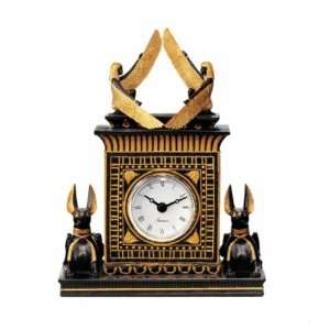  Anubis Egyptian Revival Sculptural Clock