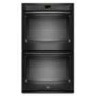 maytag 30 electric double wall oven w fit system black